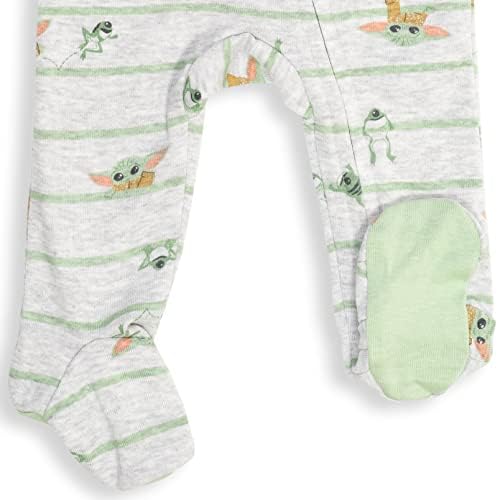 STAR WARS The Mandalorian Grogu Baby 2-Pack Footed One Piece Sleep N' Play - Image 5