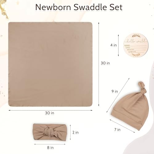 TANOFAR 4-Pack Newborn Swaddle Blanket - Image 3