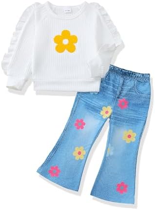Renotemy Toddler Baby Girl Clothes Fall Winter Outfits Gifts 12Months-5T by Renotemy