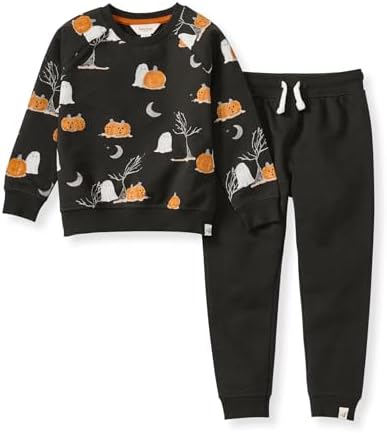 Burt's Bees Baby Boys Shirt and Pant Set, Long Sleeve Top & Bottom Outfit Bundle by BurtsBeesBaby