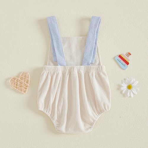 Honganda Baby Boy 1/2 Birthday Outfit Half Way to One Cake Smash Romper - Image 7