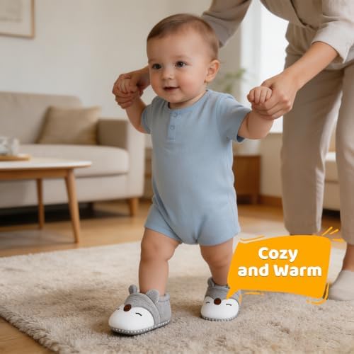 Baby Booties Girls Cozy Walking Shoes Warm Booties Toddler Soft Sole Shoes - Image 6