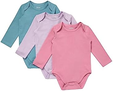 Hanes Baby Pure Comfort Long Sleeve Bodysuits, Infant Bodysuits, Boys & Girls by Hanes