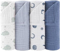 Susurration Muslin Burp Cloths 24x24 Inches Ultra Soft 100% Cotton | 4 Pack by Susurration