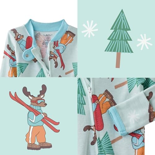 Butterblu Scout Sleep & Play 100% Organic Cotton Footed Zip Front PJs | GOTS - Image 6