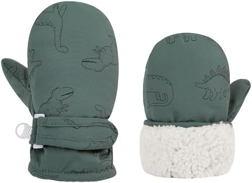 Infant Baby Toddler Winter Mittnes Lined Fleece Snow Gloves - Image 2