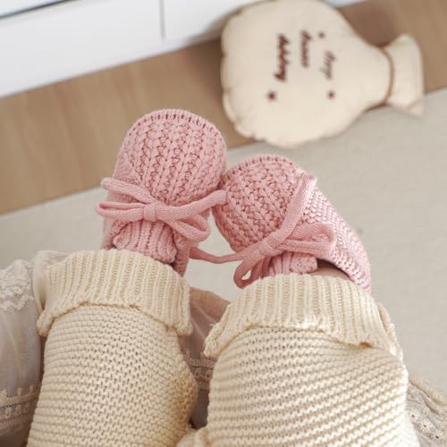 Baby Booties with Hat Set - Image 6