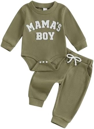 Giraropa Newborn Baby Boy Clothes Rib Knit Romper Jumpsuit Solid Sweater by Giraropa