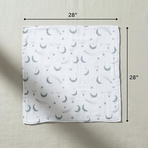 Cotton Baby Swaddle Blanket 28"x28" – Soft Breathable Newborn Receiving Blanket - Image 7