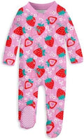 uideazone Baby Girls Footed Pajamas, Zip Sleeper by uideazone