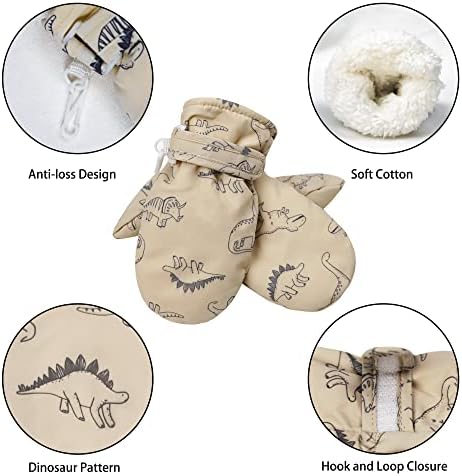 Toddler Mittens Lined Fleece Snow Gloves - Image 4