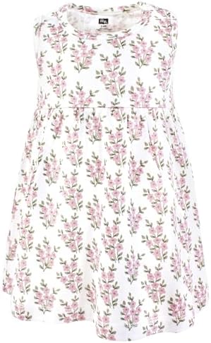Hudson Baby Infant and Toddler Girls Cotton Dress and Cardigan Set - Image 4