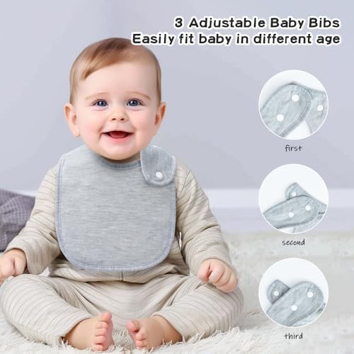 8 Pack Baby Bibs Unisex Adjustable - Image 5