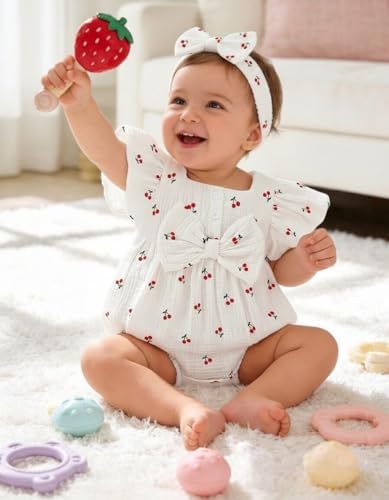 Vibebox Baby Girls Clothes Summer One-sies Romper Outfit Preemie-18 Months - Image 2