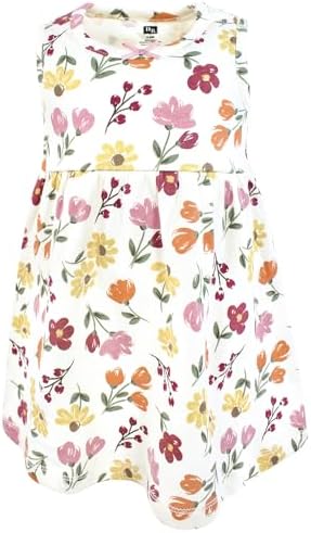 Hudson Baby Infant and Toddler Girls Cotton Dress and Cardigan Set - Image 4