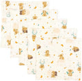 5-Pack 100% Cotton Muslin Baby Washcloths 10"X10", Koala | Ultra Soft Absorbent by Unknown