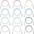 Patelai 12 Pcs Silicone Bib Clips Chains Napkin Holder, Light Color Series | by Patelai