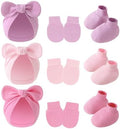 3piece Newborn Hats Mittens Socks Set Baby Boy Cotton Beanies Infant Hospital by Unknown