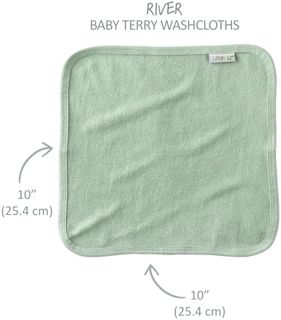 Butterblu River 10-Pack Baby Terry Washcloths 100% Organic Cotton Absorbent - Image 5