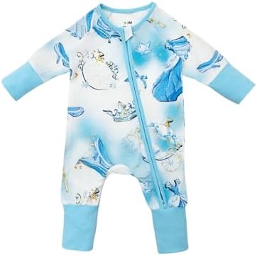 Bow Dream Bamboo Pajamas for Baby, Rayon Sleeper Romper Jumpsuit Outfit | 93% - Image 4