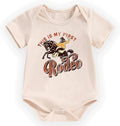 hrcfbk Infant Baby Boys Girls Bodysuit Newborn Short Sleeve Funny Letters Print by Hrcfbk