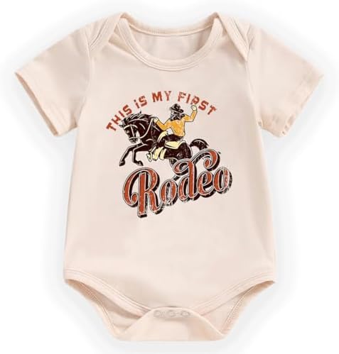 hrcfbk Infant Baby Boys Girls Bodysuit Newborn Short Sleeve Funny Letters Print by Hrcfbk