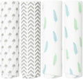 100% Muslin Swaddle Blankets, Baby Receiving Blankets by Rajlinen