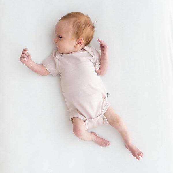 KYTE BABY Short Sleeve Baby Bodysuit, Buttery Soft Rayon Made From Bamboo - Image 3