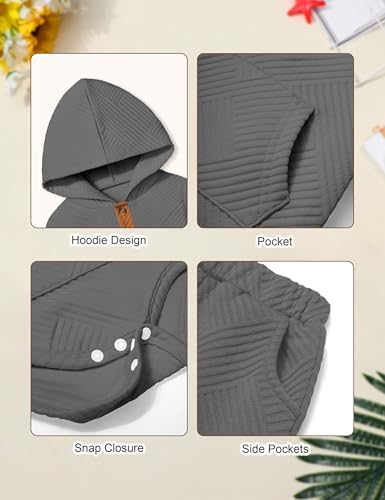 Fommy Baby Boy Clothes Colorblocked Long Sleeve Hoodie + Long Pants 2PCS Fall - Image 5