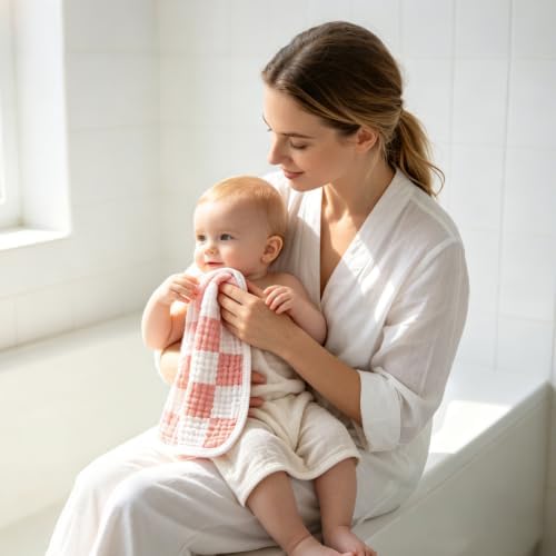 Muslin Burp Cloths 20"x10" Baby Burp Cloths 5-Pack - Image 7