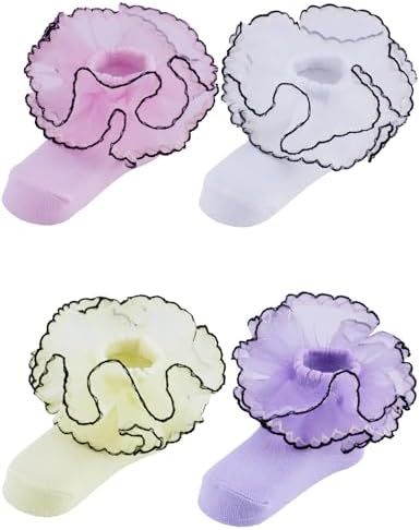 PrinceSasa Little Baby Girl Princess Lace Ruffles Socks Set - Image 3