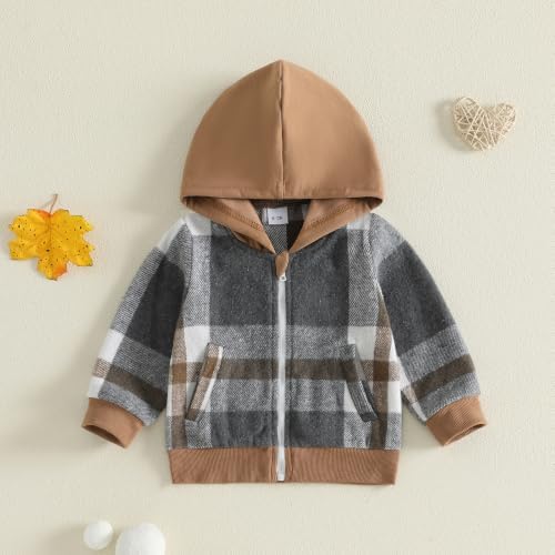 MERSARIPHY Toddler Boy Hoodies Jacket Baby Boy Lightweight Zip Up Coat - Image 3