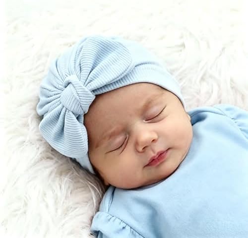 3piece Newborn Hats Mittens Socks Set Baby Boy Cotton Beanies Infant Hospital - Image 3