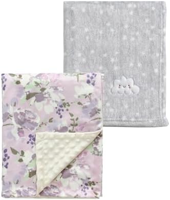 CREVENT 2Pcs 30''X40'' Cute Cozy Fluffy Warm Baby Blankets by CREVENT