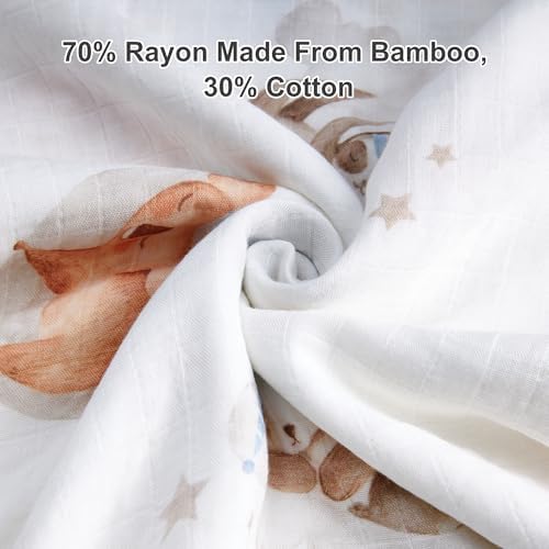 Baby Swaddle Blankets, Bamboo Muslin Receiving Blanket | 1-Pack, Lightweight & - Image 5