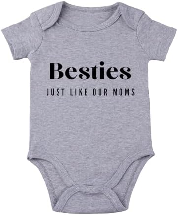 Besties Just Like Our Moms Baby Bodysuit Best Friend Baby Bodysuit Mom Besties by Unknown