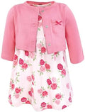 Hudson Baby Infant and Toddler Girls Cotton Dress and Cardigan Set by HudsonBaby