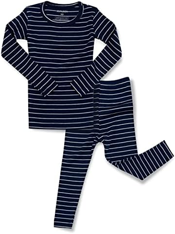 AVAUMA Stripe Pattern Baby Boys Girls Pajama Set Kids Toddler Snug fit Ribbed by AVAUMA