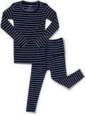 AVAUMA Stripe Pattern Baby Boys Girls Pajama Set Kids Toddler Snug fit Ribbed by AVAUMA