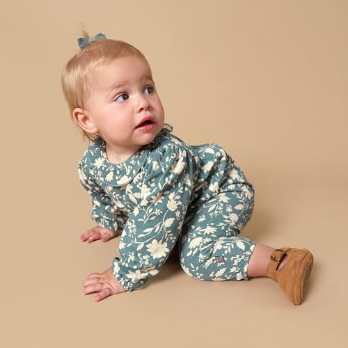 Modern Moments by Gerber Baby Girls' Long Sleeve Long Leg Ruffle Romper - Image 4