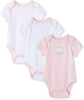 Little Me Clothes for Baby Girls' 3-Pack 100% Cotton Bodysuits by LittleMeChildrensApparel