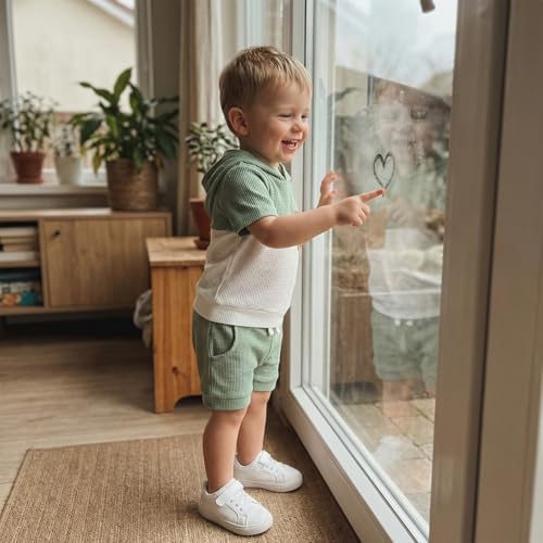 Toddler Baby Boy Hooded Dinosaur Summer Outfit Funny T-Shirt Shorts Set - Image 5
