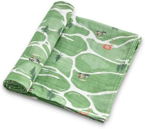 Baby Swaddle Blankets, Bamboo Muslin Receiving Blanket | 1-Pack, Lightweight & by IBESTOPIA