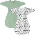 ZIGJOY Swaddle Sleep Sack 6-12 Months, 1.0 Tog Cotton Baby Swaddle Blanket by ZIGJOY