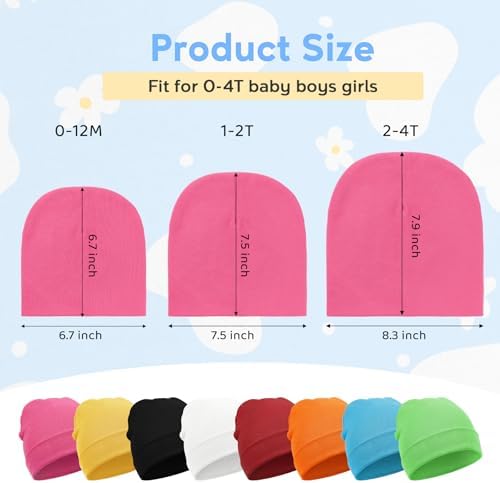 Zando Baby Beanie Newborn Hats Infant Toddler Seamless Warm Soft Knit Cap - Image 5