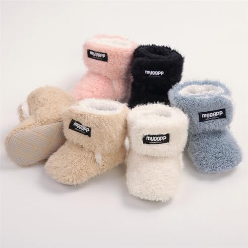 Ohwawadi Infant Baby Boots Boys Girls Cozy Fleece Slippers Snow Boots Winter - Image 3