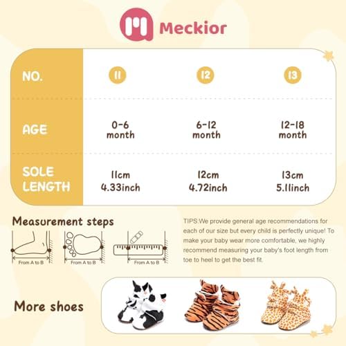 Meckior Newborn Infant Baby Girls Boys Warm Fleece Winter Booties First Walkers - Image 6