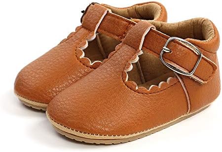 Meckior Infant Baby Girls Soft Sole Bowknot Princess Wedding Dress Mary Jane - Image 4