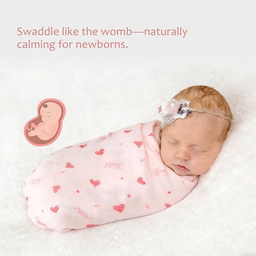 Baby Swaddle Blankets, Bamboo Muslin Receiving Blanket | 1-Pack, Lightweight & - Image 4