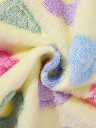 Toddler Baby Girl Fleece Jackets Fall Clothes Hooded Zip Fuzzy Coats - Image 5